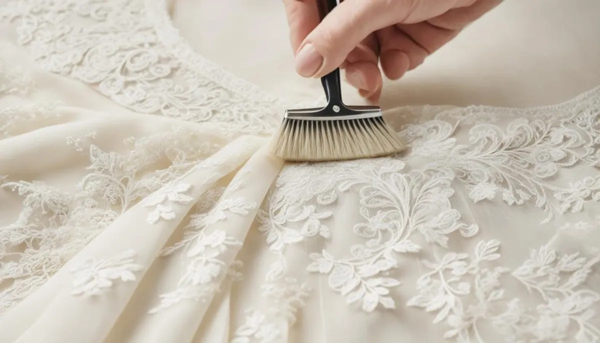 cleaning vintage wedding dress