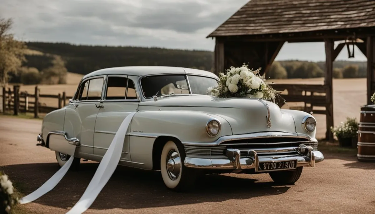 how to fit wedding car ribbons