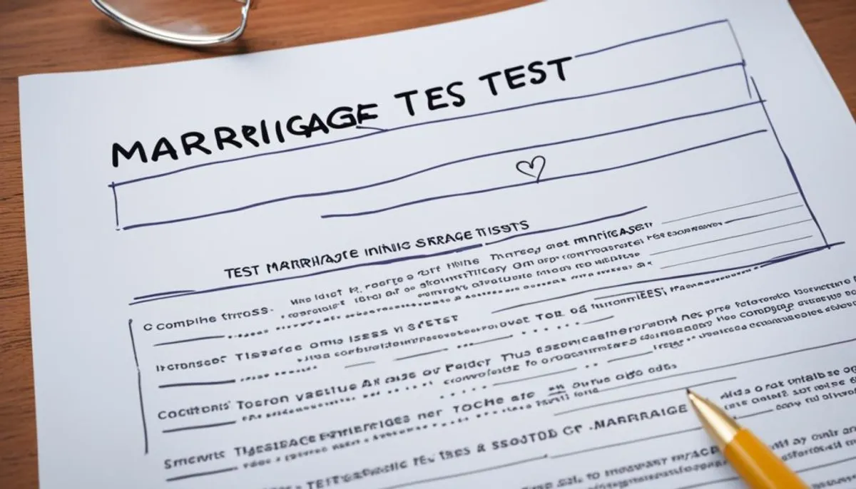 marriage test for couples