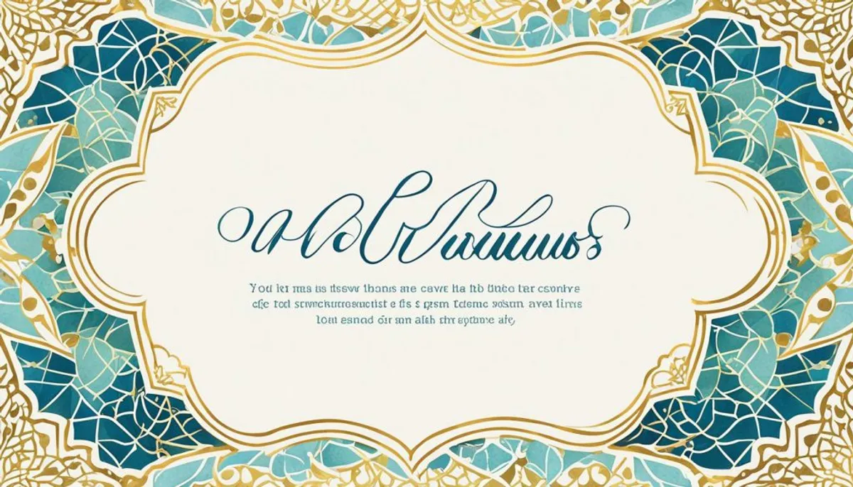 Muslim wedding vows template